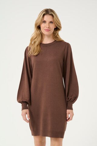 Kaffe Strickkleid 'Sofie' in Braun