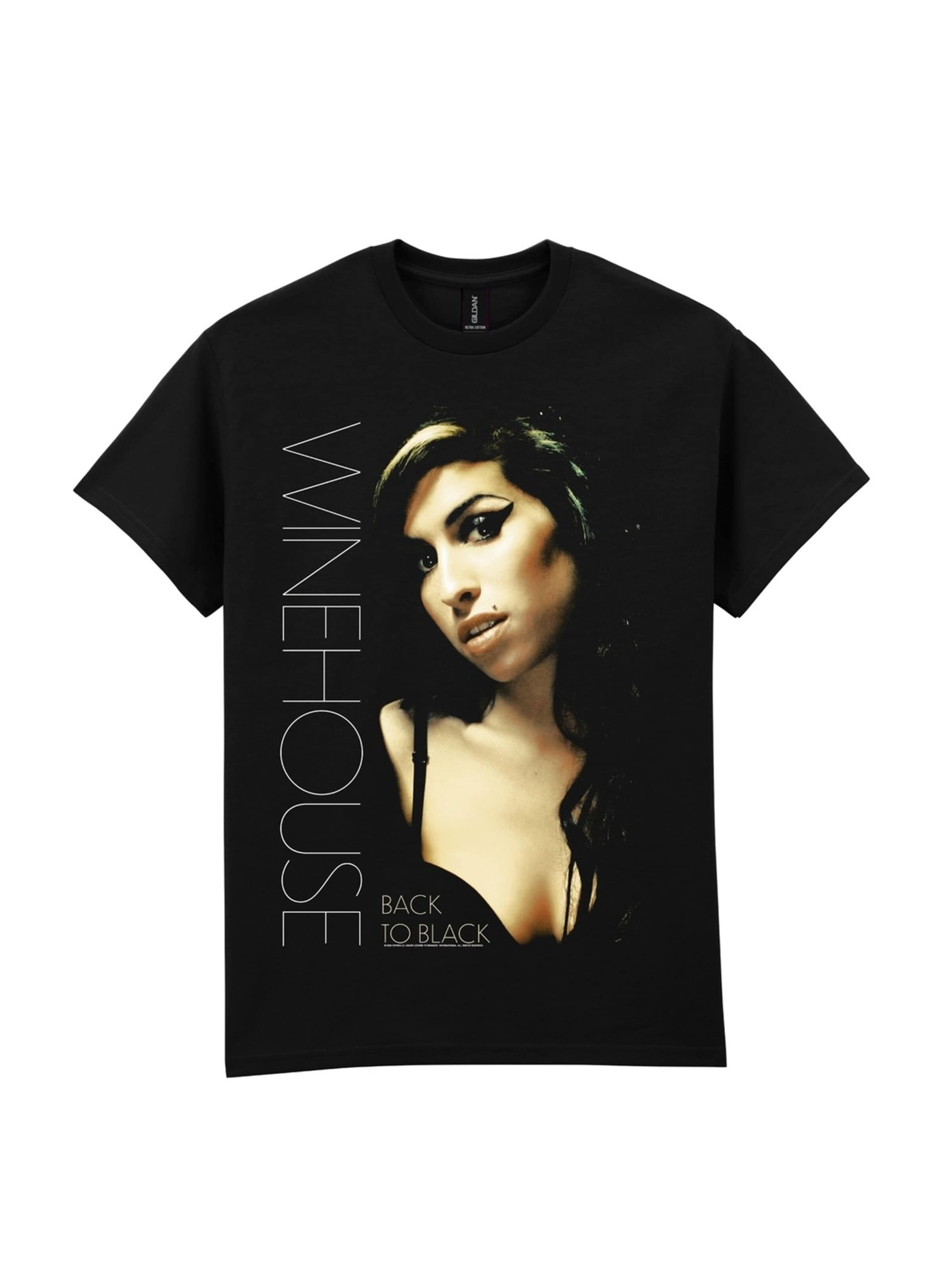 Rockshirts Shirt 'Amy Winehouse Back To Black' in Black: front