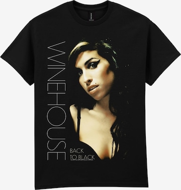 T-Shirt 'Amy Winehouse Back To Black T-Shirt' Amy Winehouse en noir : devant