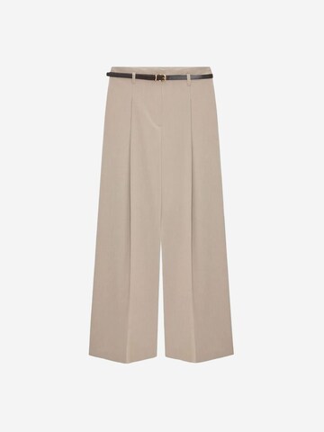 Wide leg Pantaloni di Dilvin in beige: frontale