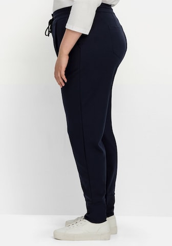 SHEEGO Slim fit Pleat-Front Pants in Blue