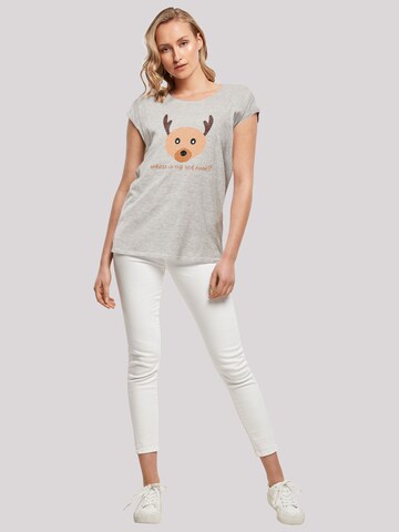 T-shirt 'Red Nose ' F4NT4STIC en gris