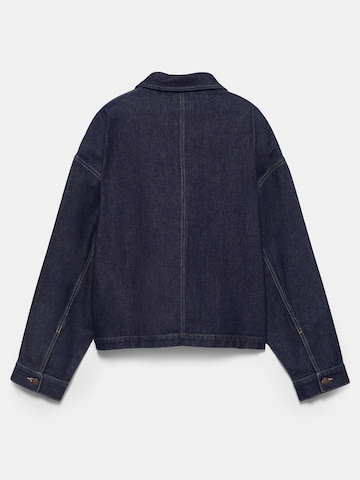 Geacă de primăvară-toamnă de la Pull&Bear pe albastru