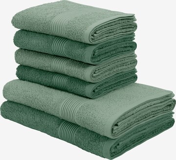 MY HOME Towel 'Anna' in Green: front