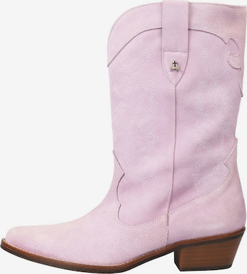 Scalpers Cowboy boot 'Isa' in Pink: front