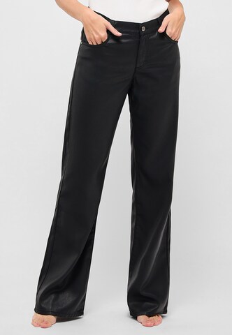 Angels Loose fit Chino Pants in Black: front