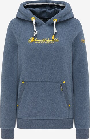 Sweat-shirt Schmuddelwedda en bleu : devant