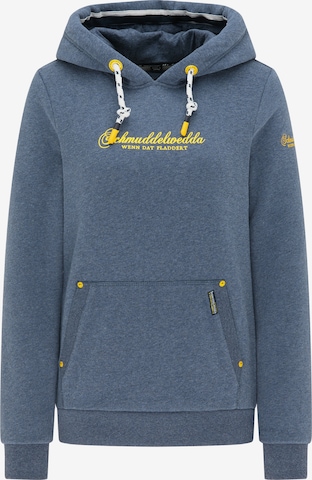 Sweat-shirt Schmuddelwedda en bleu : devant