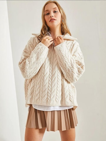 Bianco Lucci Pullover in Beige