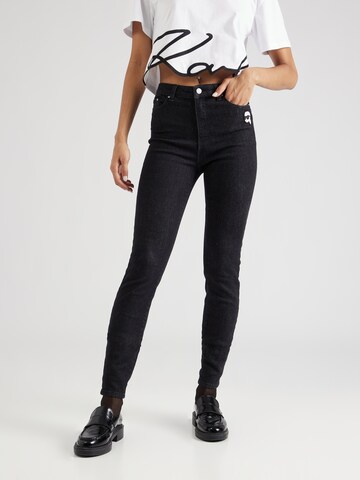 Karl Lagerfeld Slim fit Jeans 'IKONIK 2.0' in Black: front