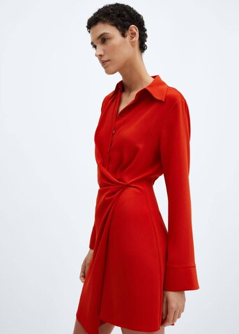 MANGO Shirt Dress 'Tomi' in Red