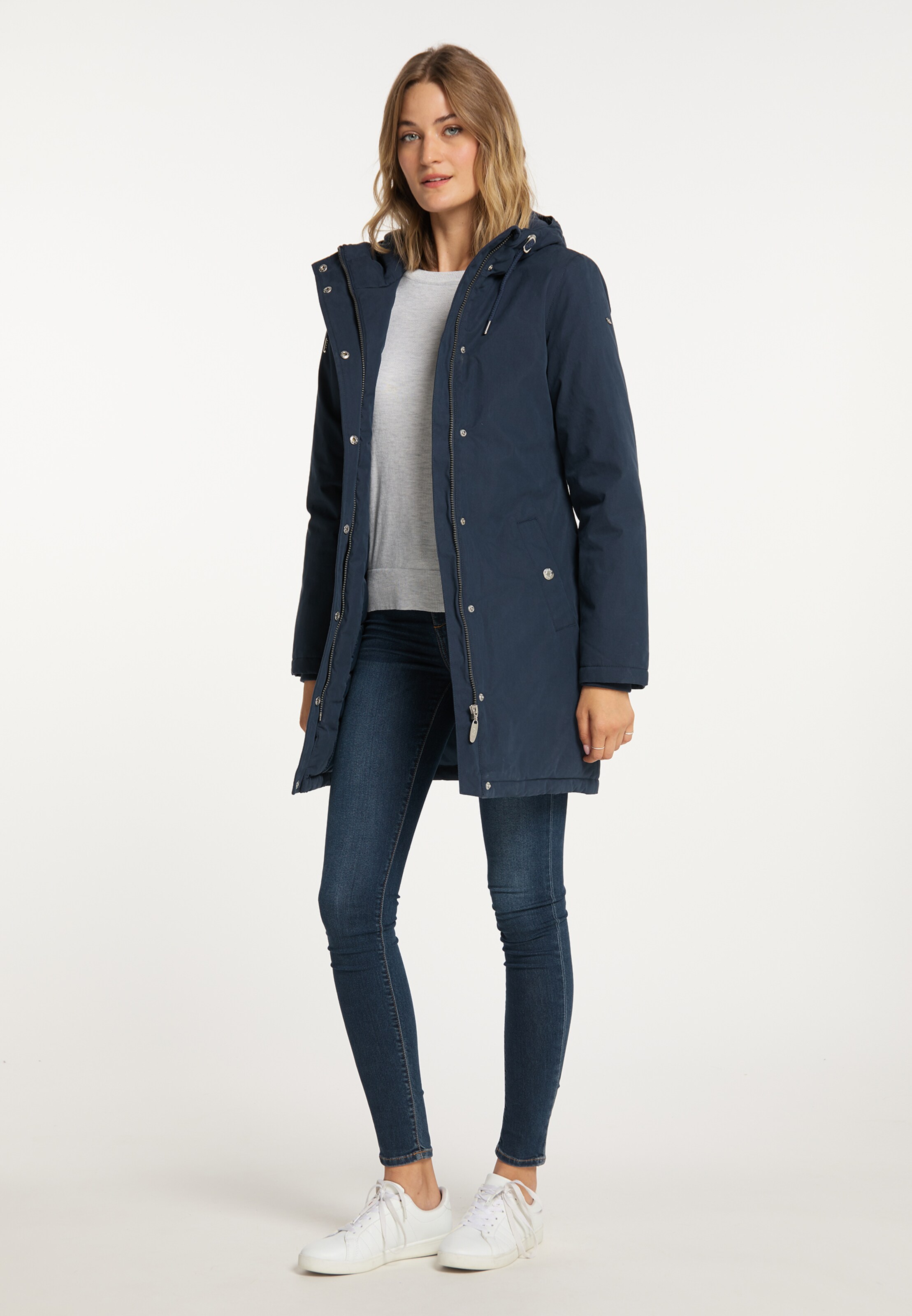 Frauen Große Größen usha BLUE LABEL Mantel in Marine - RX48880 Frauen Große Größen usha BLUE LABEL Mantel in Marine - RX48880