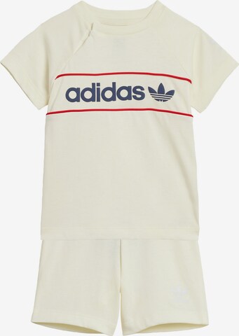 Survêtement 'NY' ADIDAS ORIGINALS en beige : devant