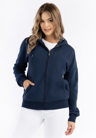 DreiMaster Vintage Sweat jacket 'Idem' in Blue: front