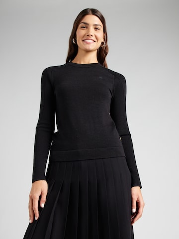 G-STAR - Jersey en negro: frente