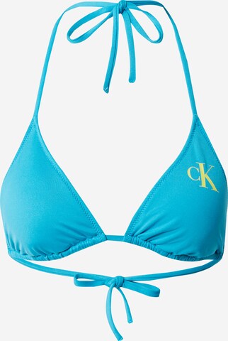 Hauts de bikini Calvin Klein Swimwear en bleu : devant