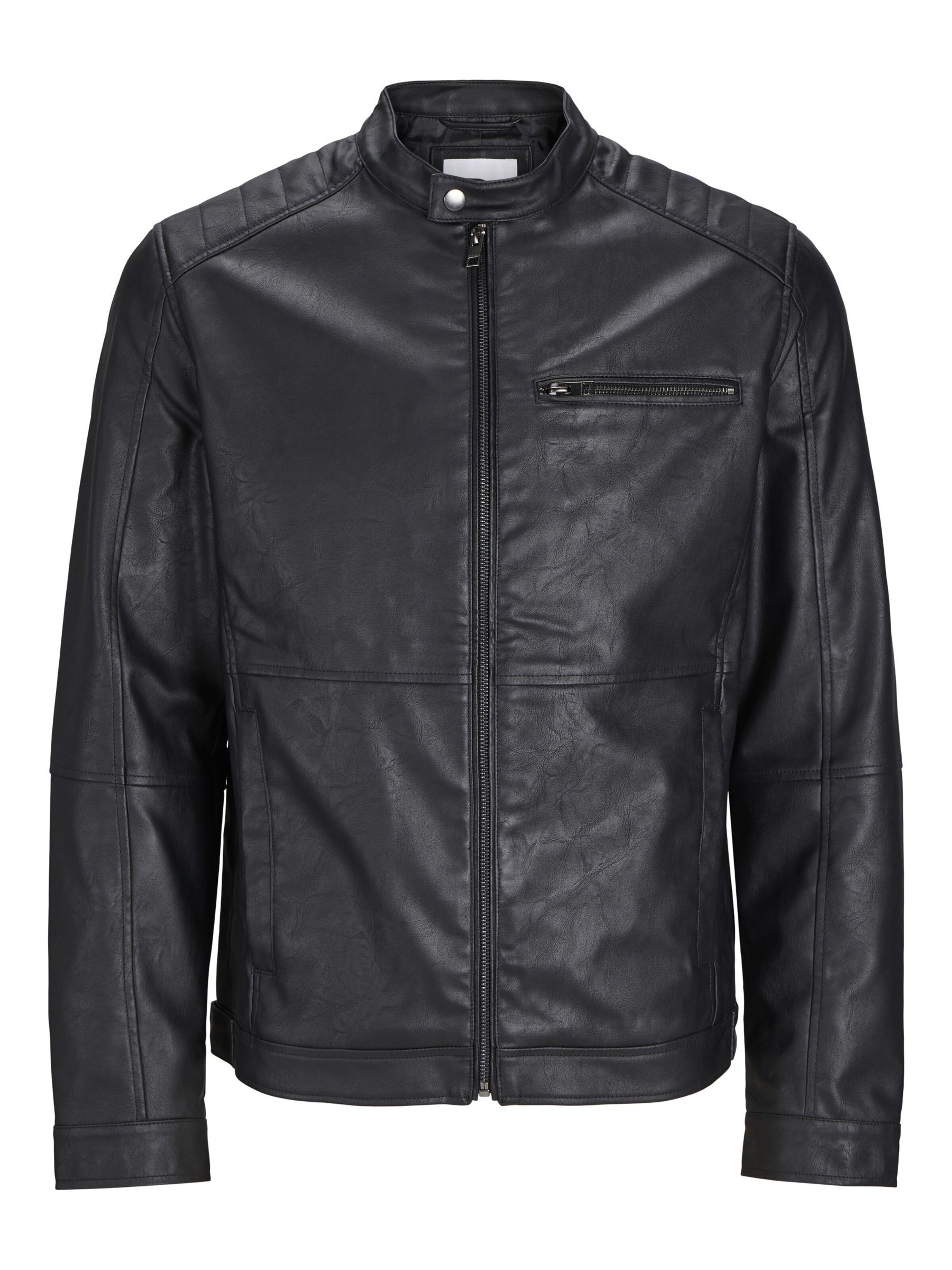 Veste mi-saison 'JJDylan' JACK & JONES en noir : devant