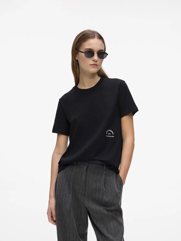 Karl Lagerfeld Tričko 'Rue St-Guillaume' – černá: přední strana