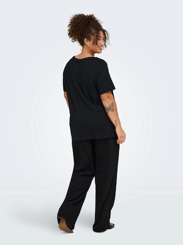 ONLY Curve Majica 'ONCXMAS YRSA CHRISTMAS' | črna barva