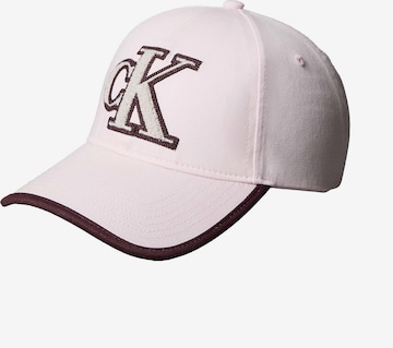 Casquette Calvin Klein en rose : devant