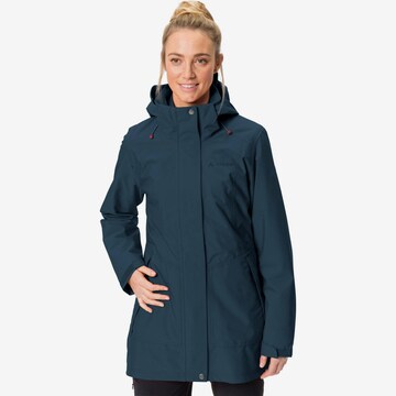 VAUDE Outdoorjas 'Idris' in Blauw: voorkant