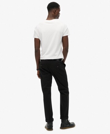 Regular Pantalon chino Superdry en noir