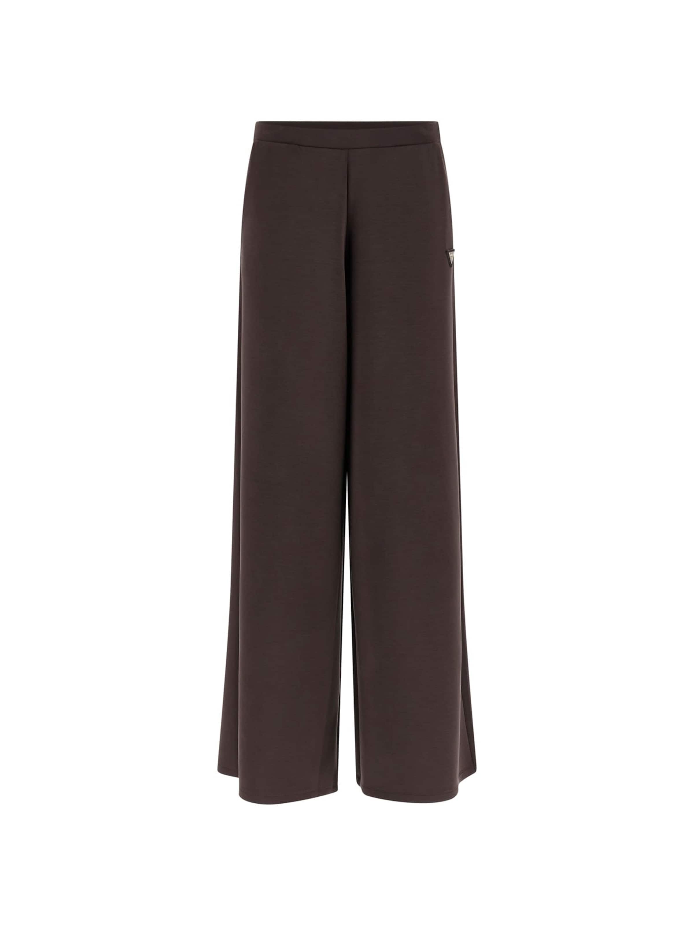 GUESS Wide Leg Hose 'Olympe' in Braun: Vorderseite