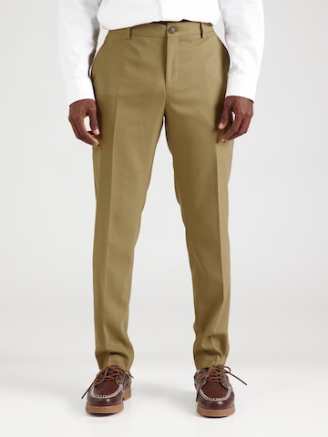SELECTED - Slimfit Pantalón de pinzas 'SLHNeli' en verde: frente