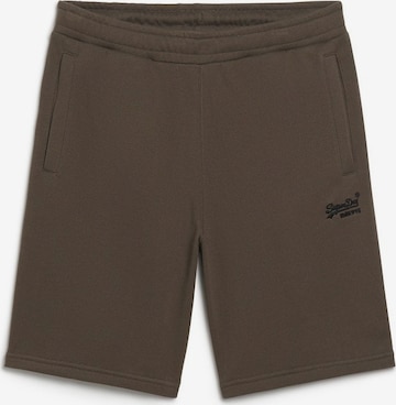 Superdry Broek in Groen: voorkant