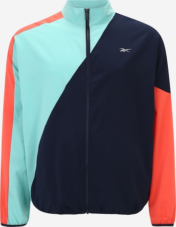 Reebok Sport Športna jakna | modra barva: sprednja stran