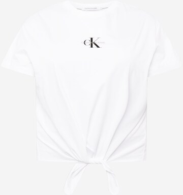 Calvin Klein Jeans Curve T-Shirt in Weiß: front