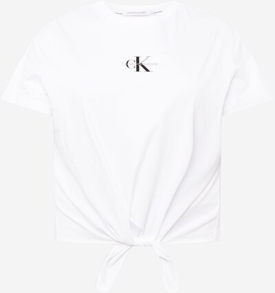 Tricou Calvin Klein Jeans Curve pe negru / alb, Vizualizare produs