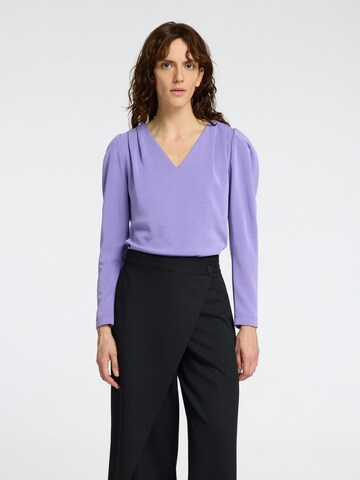 SELECTED FEMME Top in Lila: Vorderseite
