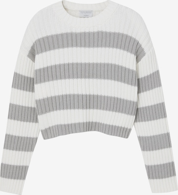 Pull-over Pull&Bear en gris : devant