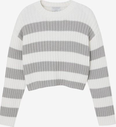 Pull&Bear Sweater in Light grey / White, Item view