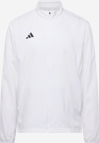 ADIDAS PERFORMANCE Athletic Jacket 'ADIZERO' in White: front