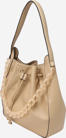 Borsa a sacco 'Julia' di L.CREDI in beige: frontale