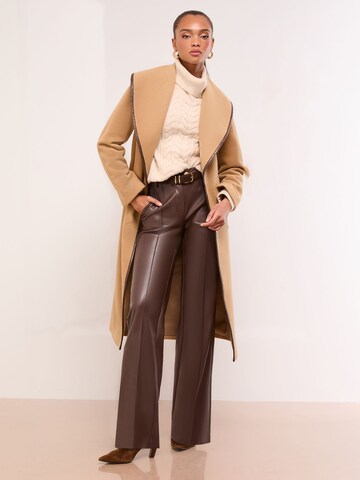 Lipsy Between-Seasons Coat in Beige