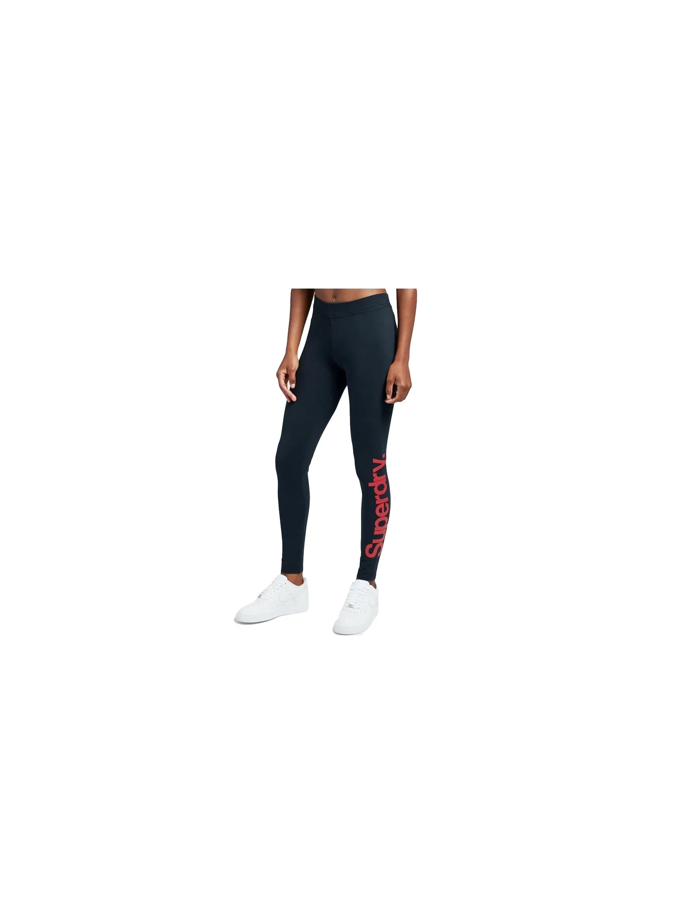 Superdry & Co Regular Leggings 'Core logo graphic' in Blauw: voorkant