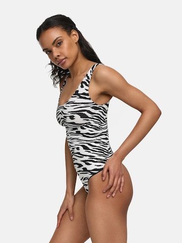 Body modellante 'Tank Bodysuit Sculpting Shapewear mit String' di cfab (formerly creamy fabrics) in bianco