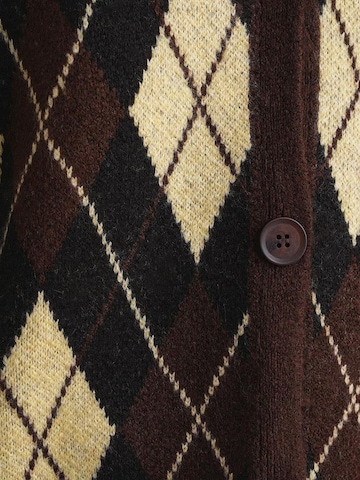 MixRay Gebreid vest in Bruin