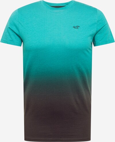 Tricou HOLLISTER pe turcoaz / negru, Vizualizare produs