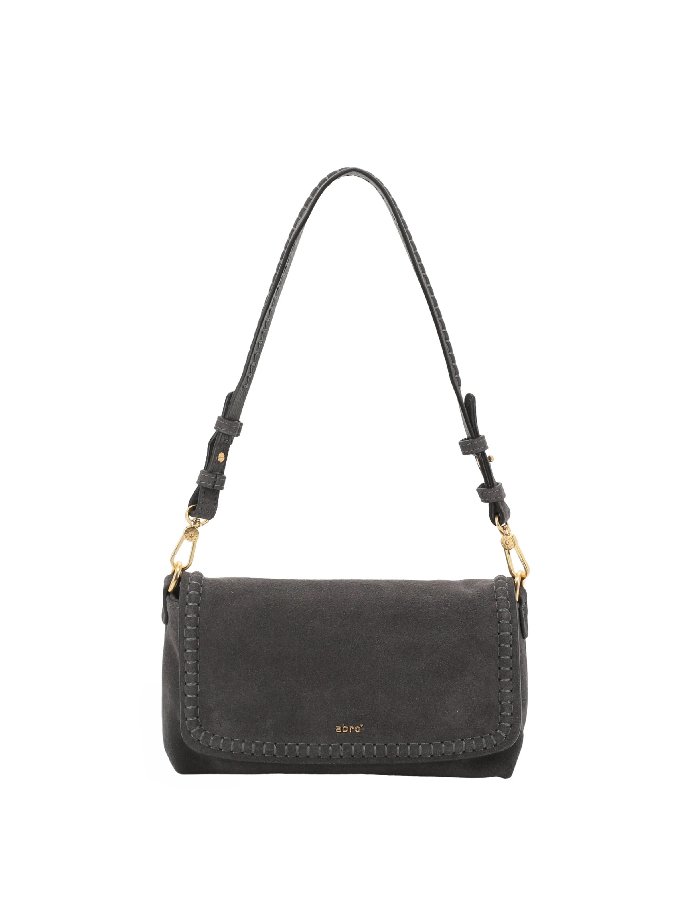 ABRO Shoulder Bag 'SIGNATURE' in Grey: front