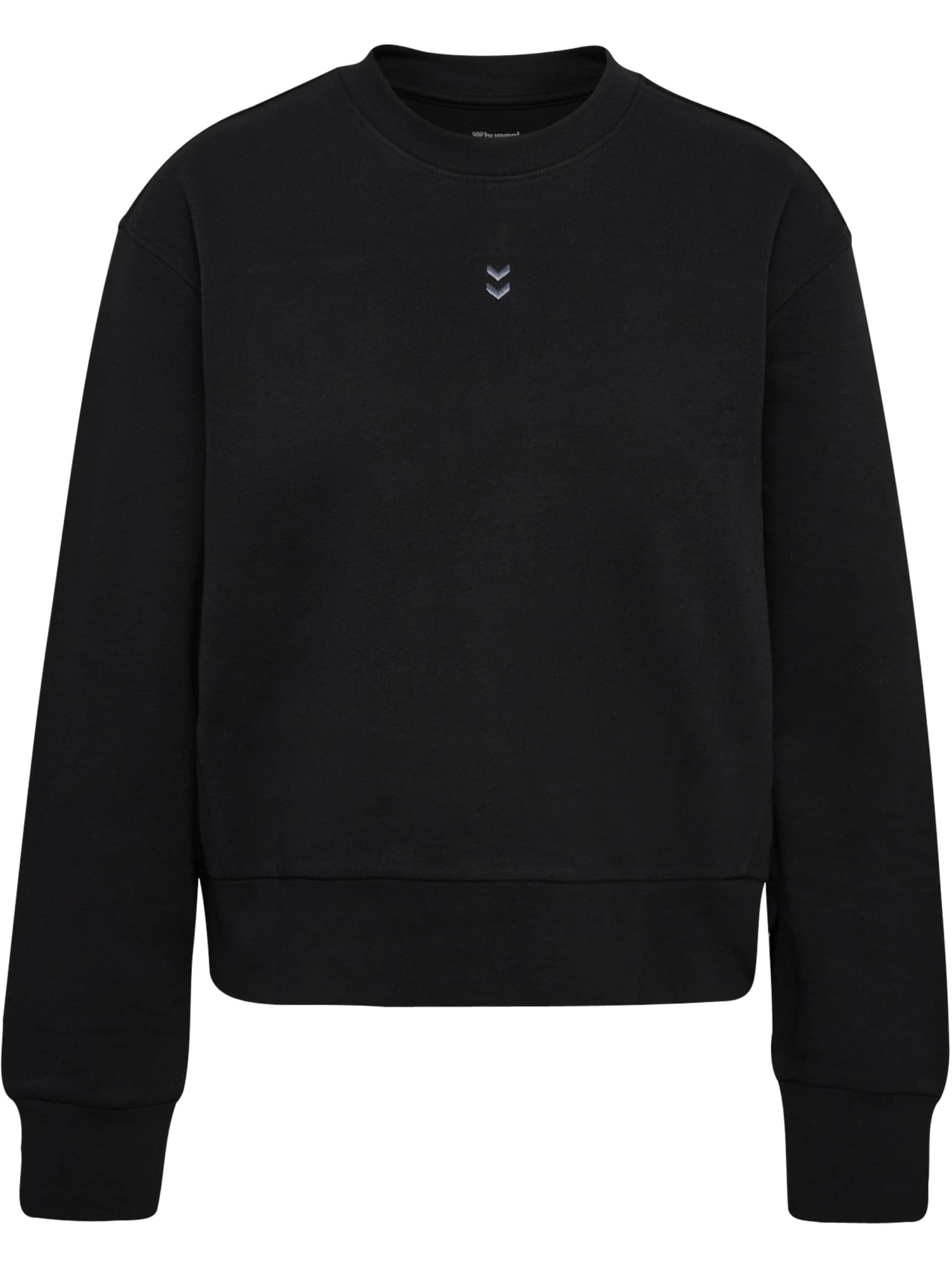 Hummel Sweatshirt in Zwart: voorkant