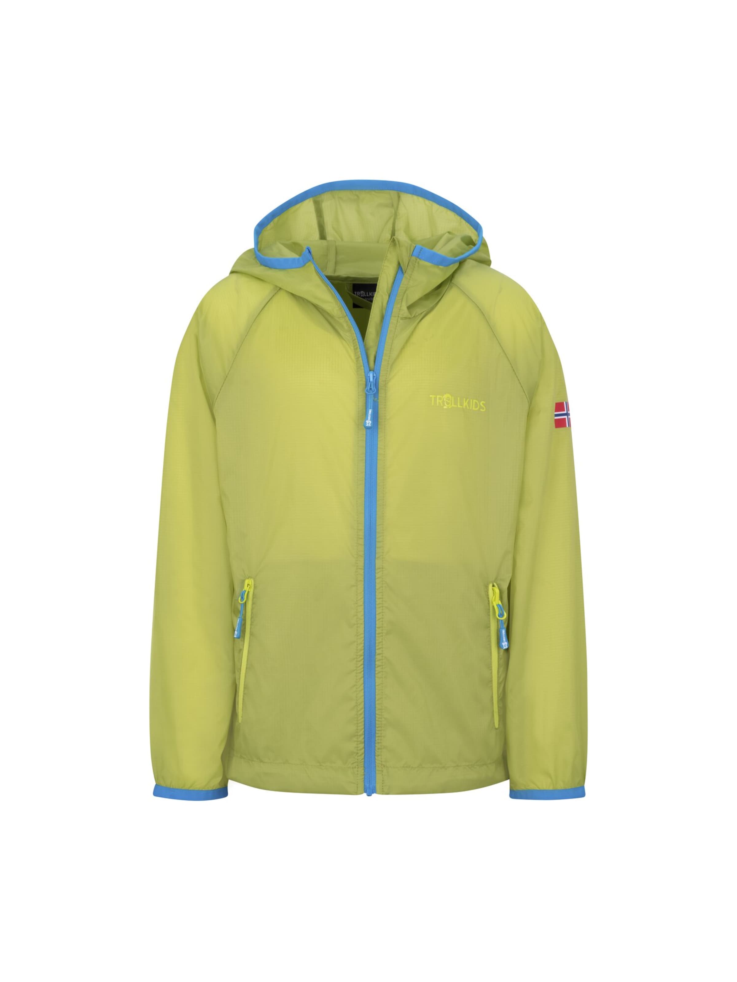 TROLLKIDS Outdoor jacket in Green: front
