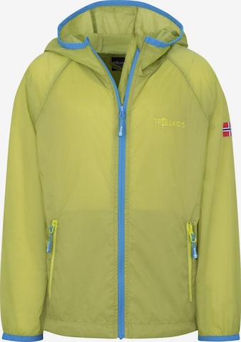 TROLLKIDS Outdoor jacket in Green: front