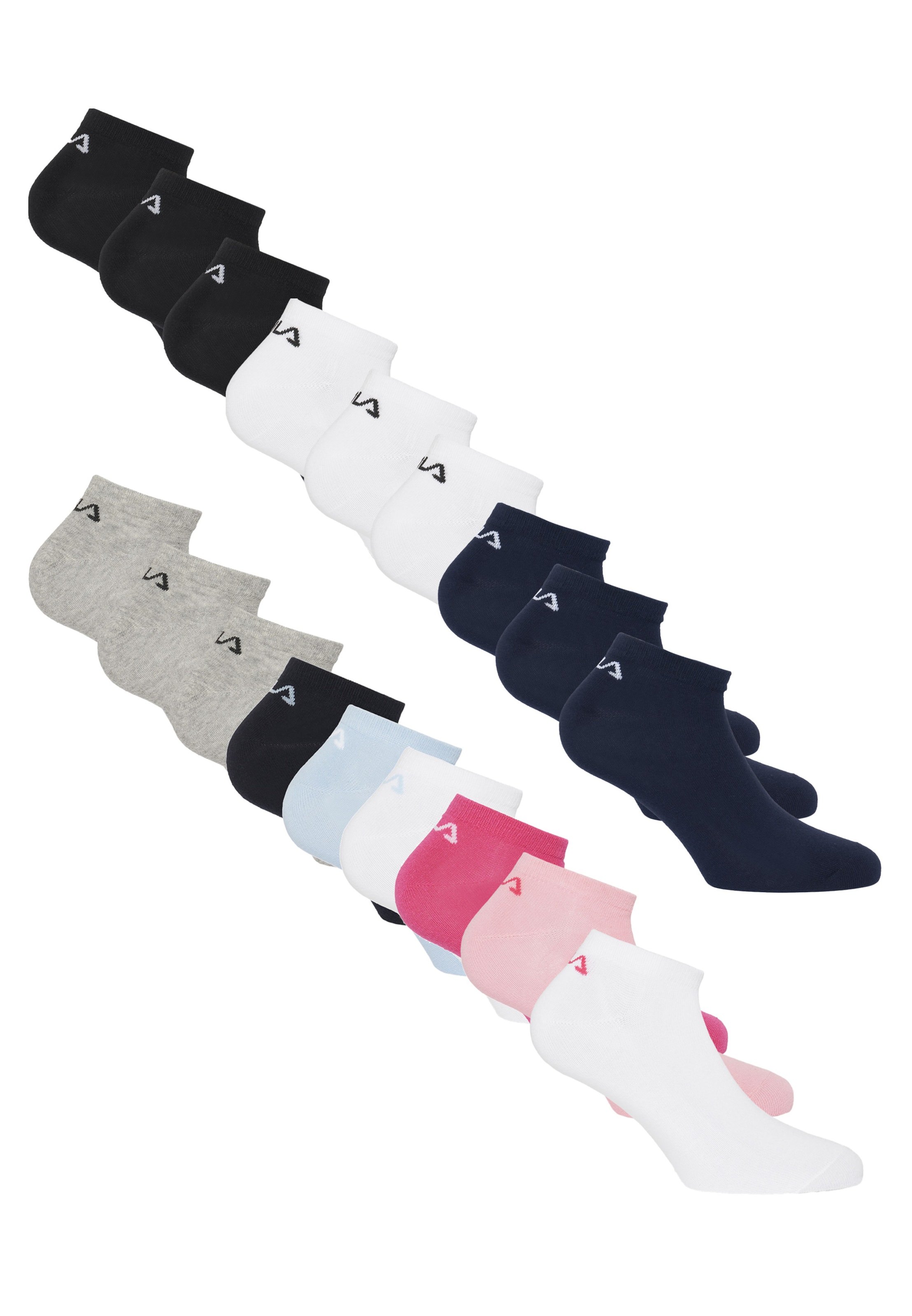 FILA Socks in 35-38 in Navy / Grey / Pink / Black / White, Item view