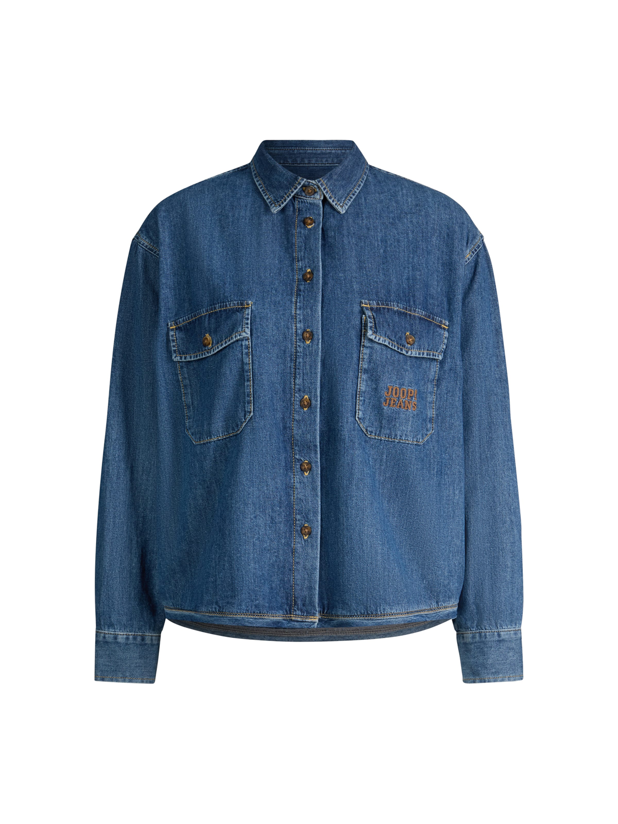 JOOP! Jeans Blouse in Blauw: voorkant