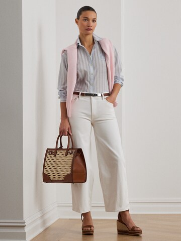 Lauren Ralph Lauren Szeroka nogawka Jeansy w kolorze biały