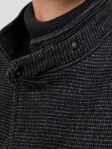 Jack & Jones Plus - Sobretudo meia-estação 'Melton' em cinzento